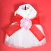 The Madeleine Harness Dog Dress with Red Sash