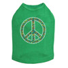 Peace Sign (Multicolor) Dog Tank