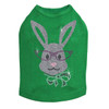 Girl Bunny with Glasses and Bow Rhinestone Dog Tank