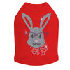 Girl Bunny with Glasses and Bow Rhinestone Dog Tank