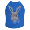 Girl Bunny with Glasses and Bow Rhinestone Dog Tank