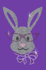 Girl Bunny with Glasses and Bow  - Women's Tee