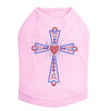 Cross (Red, White & Blue) Dog Tank