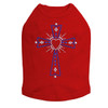 Cross (Red, White & Blue) Dog Tank