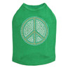 Peace Sign (Blue) Dog Tank