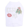 Kiss Me under the Mistletoe - White Dog Tank