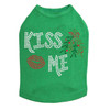 Kiss Me under the Mistletoe - Kelly Green Dog Tank