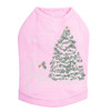 Christmas Tree with Reindeer - Pink Dog Tank