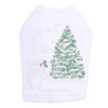 Christmas Tree with Reindeer - Whie Dog Tank
