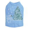 Christmas Tree with Reindeer - Blue Dog Tank