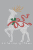 Reindeer with Red Bow - Bandana