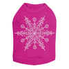 Extra Large Snowflake - Fuchsia Dog Tank