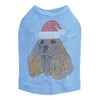 Cocker Spaniel with Santa Hat Rhinestone Dog Tank