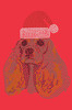 Cocker Spaniel with Santa Hat - Bandana