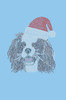 Cavalier King Charles Spaniel with Santa Hat - Bandana