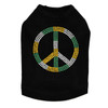 Peace Sign (Green, Gold, & Clear) Dog Tank