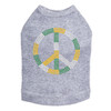 Peace Sign (Green, Gold, & Clear) Dog Tank