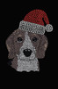 Beagle with Santa Hat - Bandana