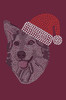 Husky/Tamaskan with Santa Hat - Bandana