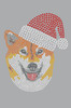 Shiba Inu with Santa Hat - Women's Tee