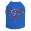 Red Heart with Hearts - Dog Tank