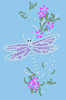 Dragonfly with Flowers - Women's Tee