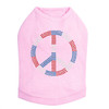 Peace Sign (Red, White, & Blue) Dog Tank