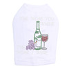 Wine Bottle, Glass & Grapes - The More you Whine -  Dog Tank