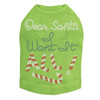 Dear Santa, I Want it All! Rhinestone Dog Tank