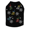 Stockings & Snowflakes Rhinestone Dog Tank