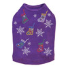Stockings & Snowflakes Rhinestone Dog Tank