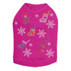 Stockings & Snowflakes Rhinestone Dog Tank