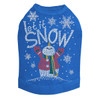 Let it Snow Snowman Rhinestone Dog Tank