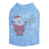 Ho Ho Santa with Snowflakes Rhinestone Dog Tank