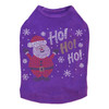 Ho Ho Santa with Snowflakes Rhinestone Dog Tank