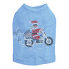 Santa on Motorcycle Rhinestone Dog Tank