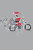 Santa on Motorcycle - Tutu
