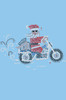 Santa on Motorcycle - Bandana