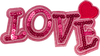 Love Pink Sequin (L) Patch