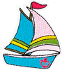 Sailboat #3 (Pink & Turquoise) - Patch