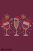 Christmas Wine Glasses - Bandana