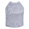 Spoiled - Silver Nailheads dog tank for large and small dogs.
4.75" X 2" design with silver nailheads.