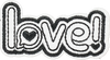 Love Black and White - Patch