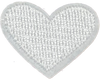 Tiny White Heart - Patch