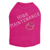 High Maintenance (Austrian crystal  Fuchsia Ring) Dog Tank