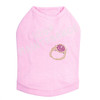 High Maintenance (Austrian crystal  Fuchsia Ring) Dog Tank