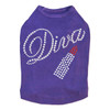 Diva with Austrian crystal Red Lipstick rhinestone dog tank for large and small dogs.
4" X 4" design with silvernailheads, clear rhinestones, & red Austrian crystal rhinestones.