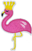 Flamingo with Crown - Patch
