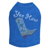 Boot (Green & Turquoise with Yee Haw) Dog Tank