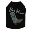 Boot (Green & Turquoise with Yee Haw) Dog Tank